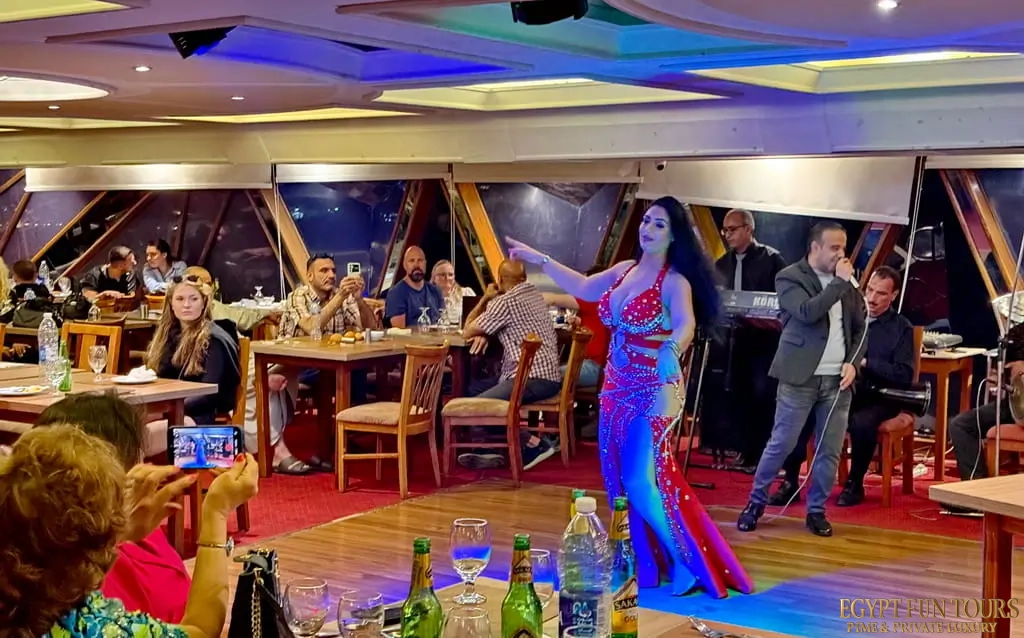 Luxury Nile Dinner Cruise Cairo; 5-Star Buffet & Belly Dance