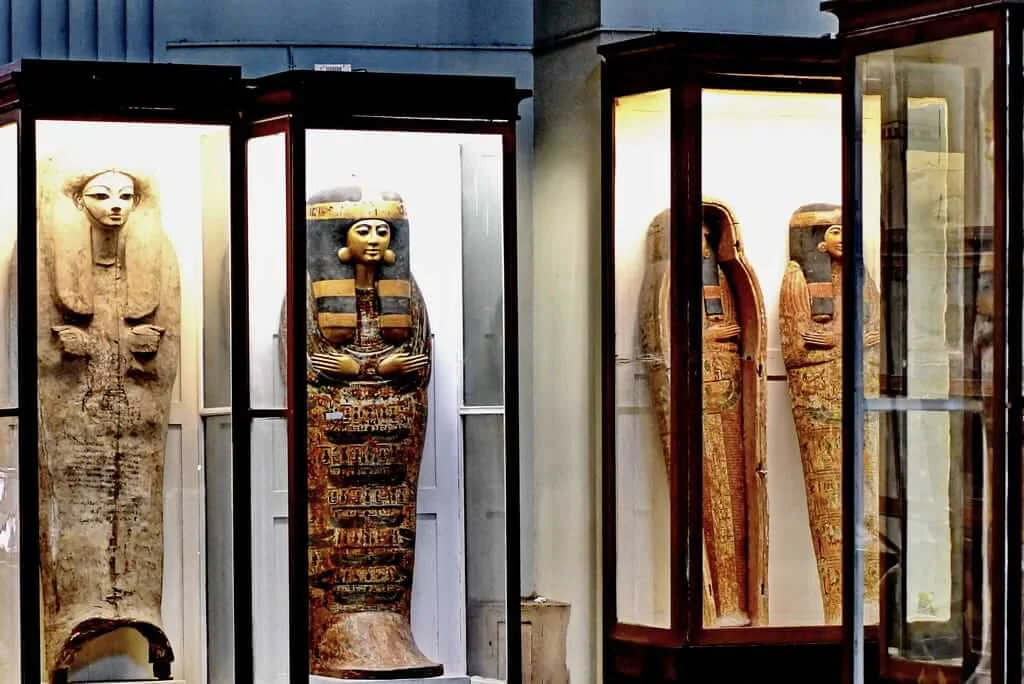 Coffins in the Egyptian Museum