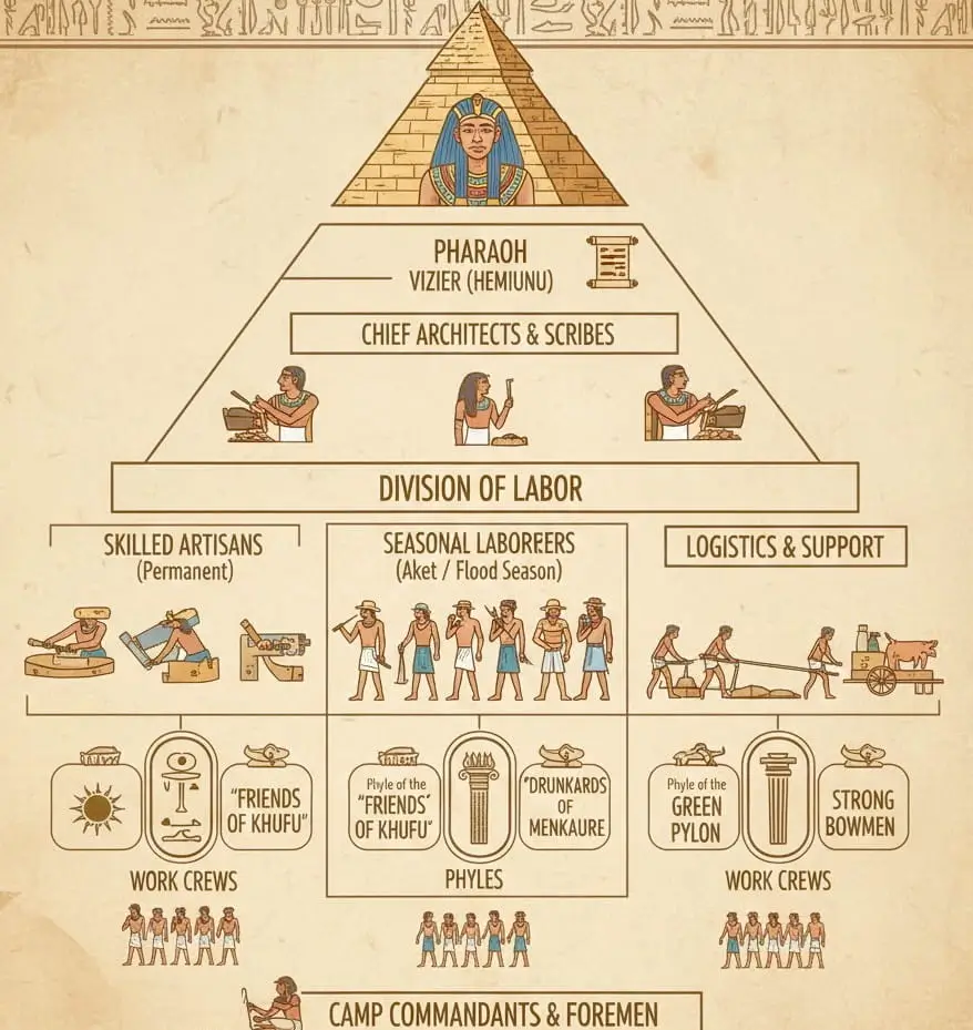 Giza Pyramids Complex; The Organization of the Phyles