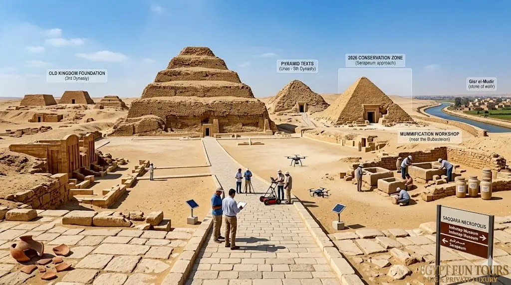 Saqqara Guide to Egypt’s Eternal Necropolis and the Evolution of the Pyramid