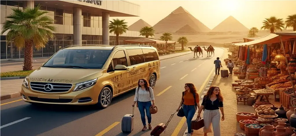 Transit Tour to Saqqara, Memphis & Bazaar from Airport