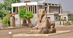 Cairo Transit Tour - The Alabaster Sphinx in Memphis