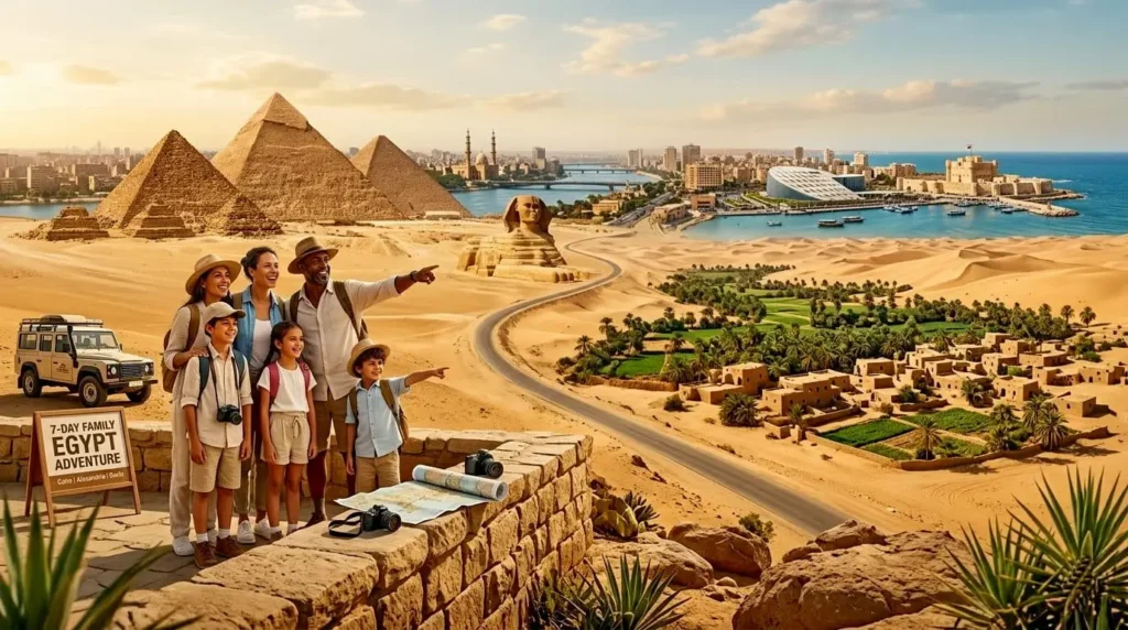 7-day Family Tour Package to Cairo, Alexandria, & Oasis