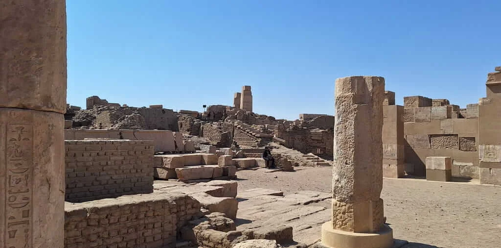 The ancient temples on Elephantine Island in Aswan