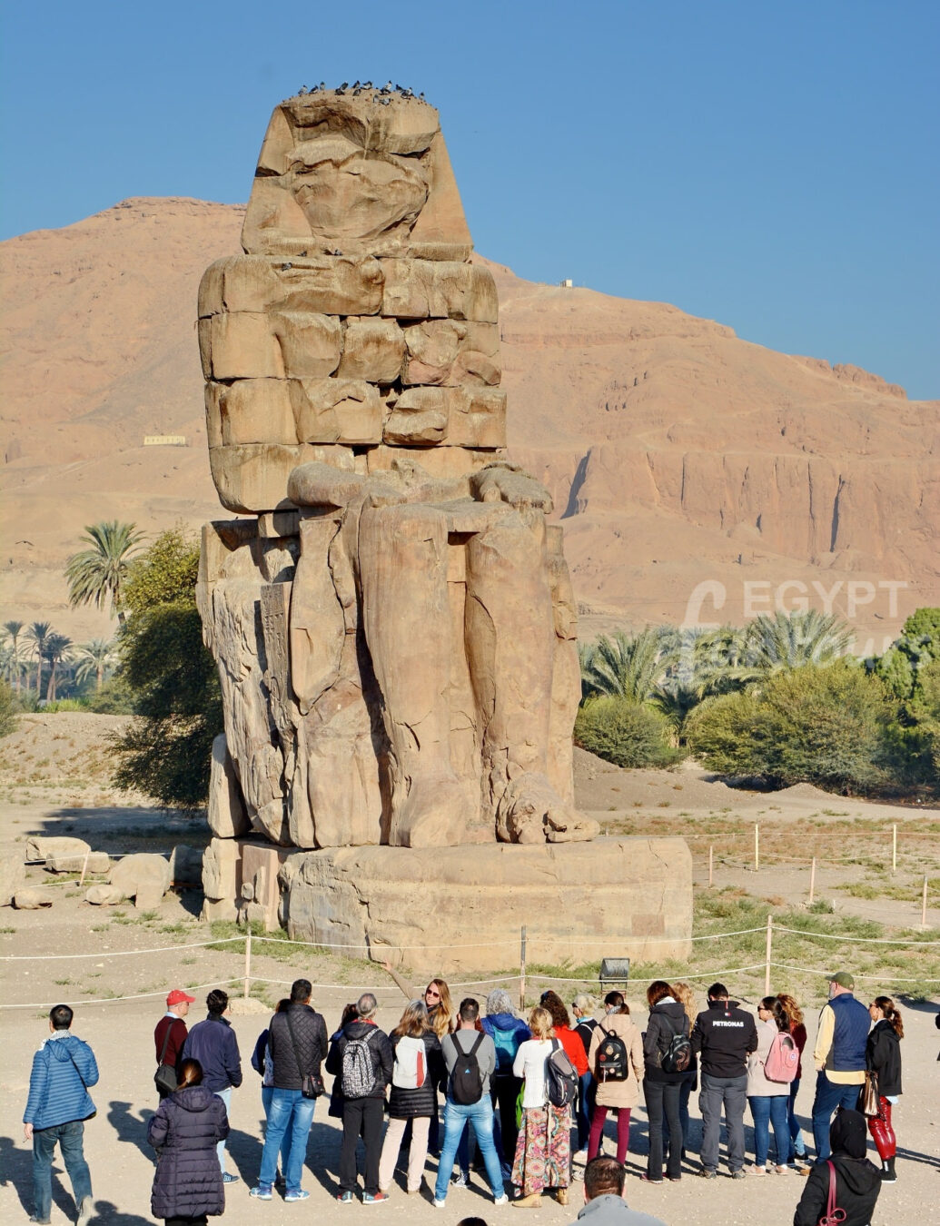 Memnon colossi of king amenophis III 3 min