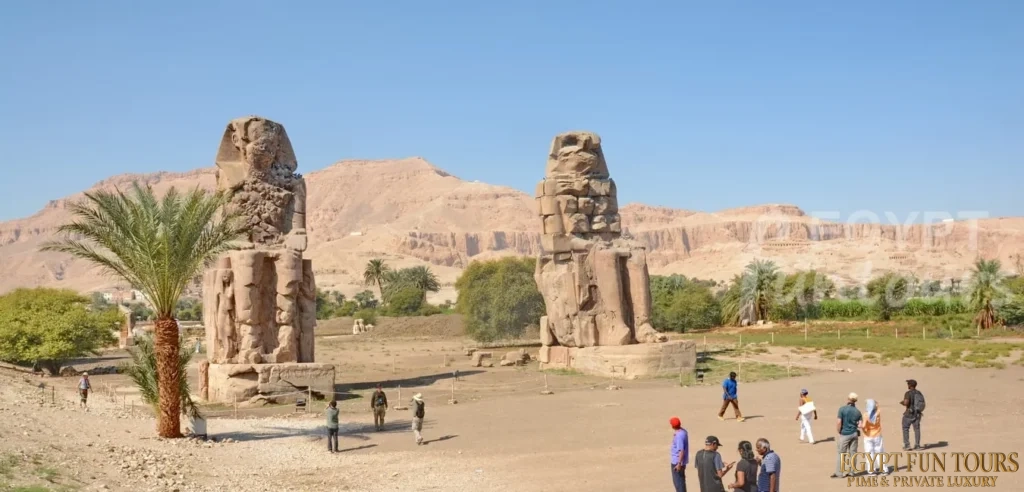 Memnon colossi of king amenophis III 4 min