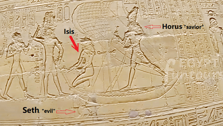 Horus fighting his uncle Seth