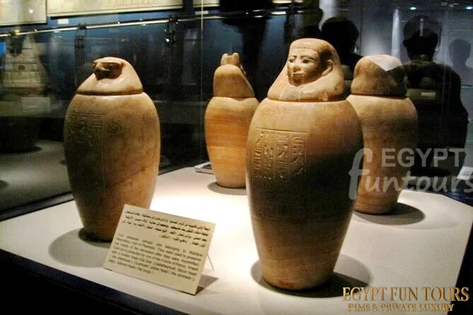 luxor mummification museum - Canopic jars