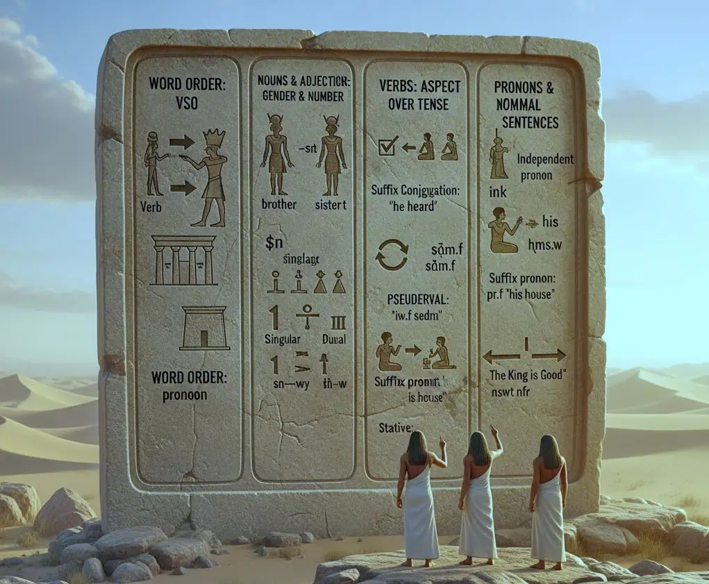 Grammar and Syntax of the ancient Egyptian Language