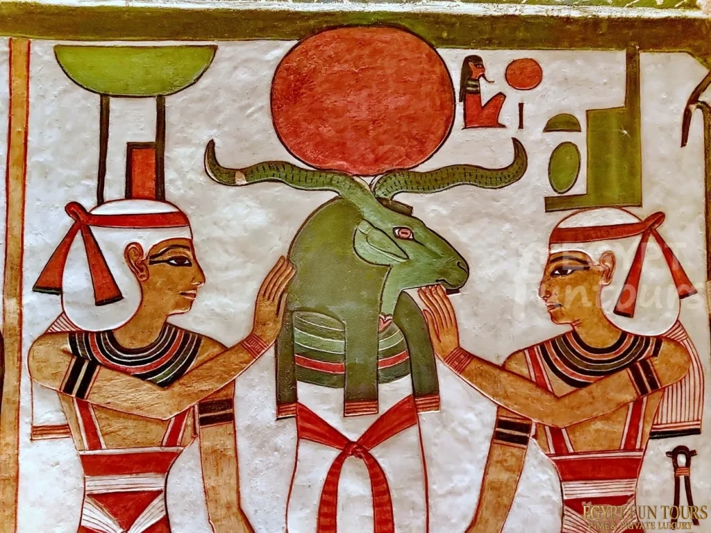 Nefertari tomb qv66 valley queens luxor - God khnum