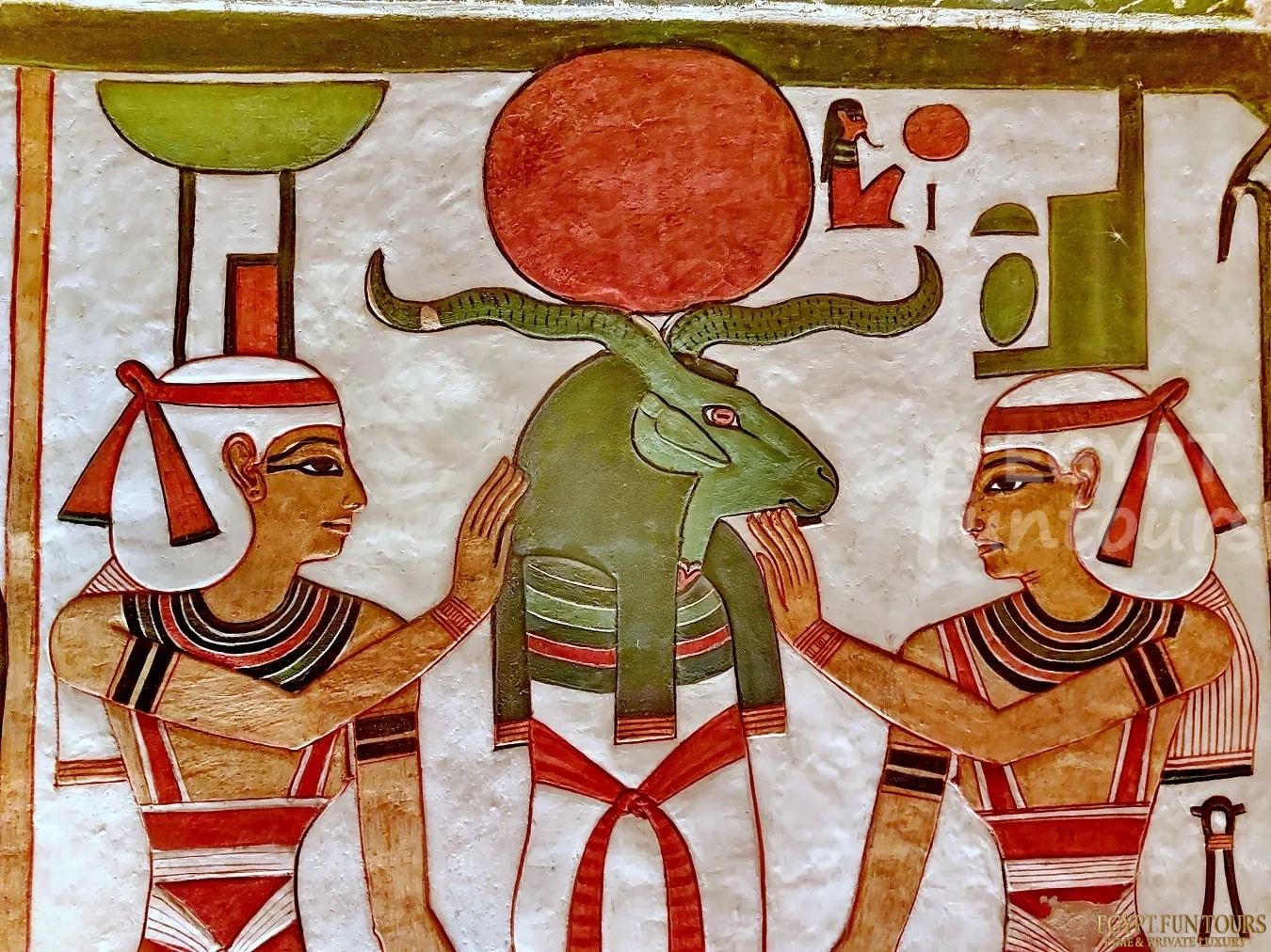 Nefertari tomb qv66 valley queens luxor - God khnum