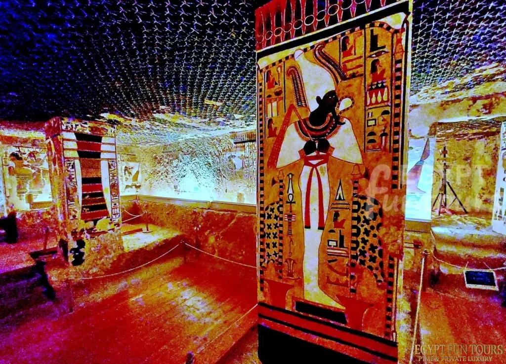 The Antic Chamber with representations of god Osiris