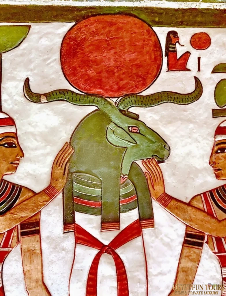 God Khnum from the tomb of Queen Nefertari