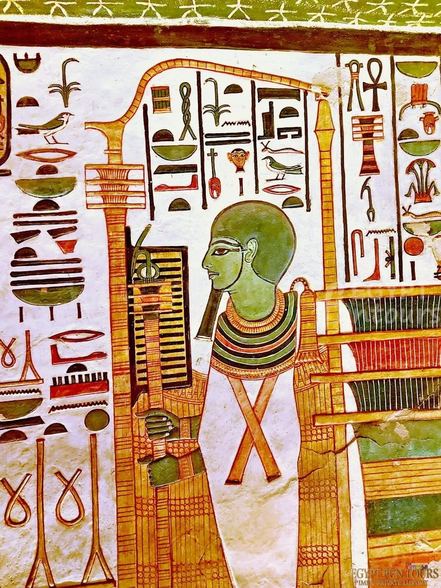 God Ptah from the tomb of Queen Nefertari
