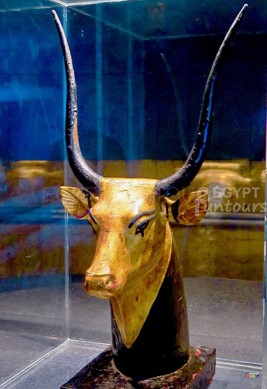 Head of Cow Goddess - Tutankhamun's Artifacts