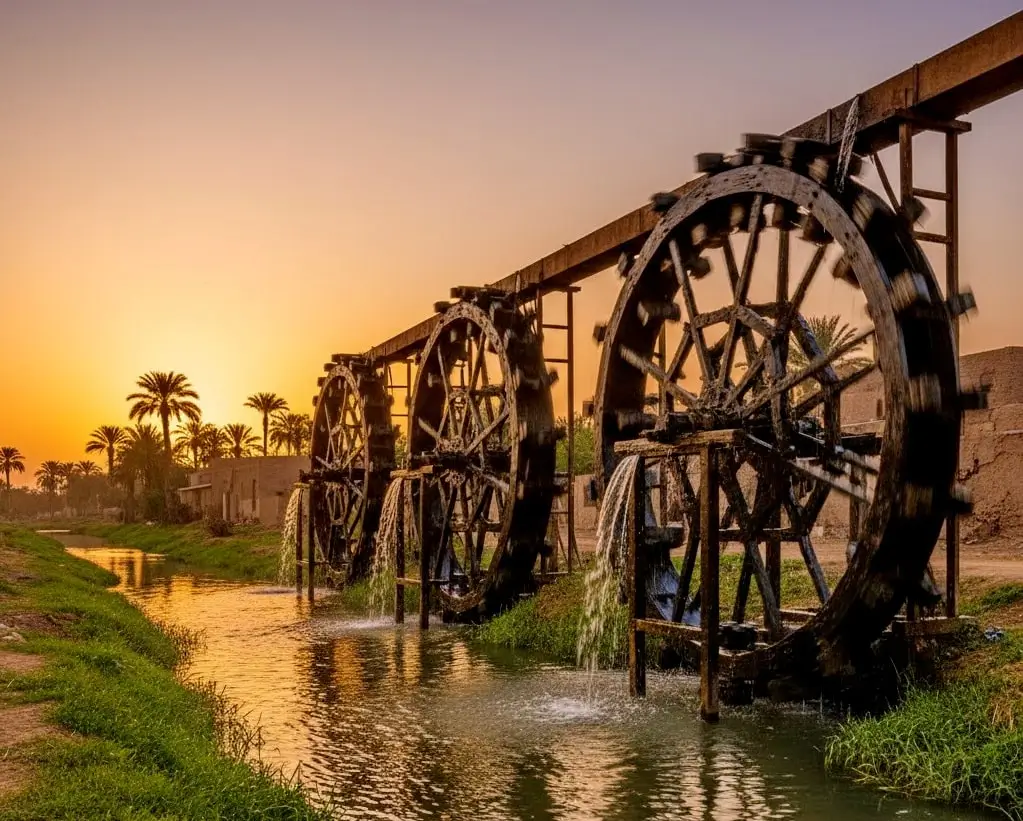 A 2,000-Year-Old Feat of Ptolemaic Engineering - Waterwheels of Fayoum oasis