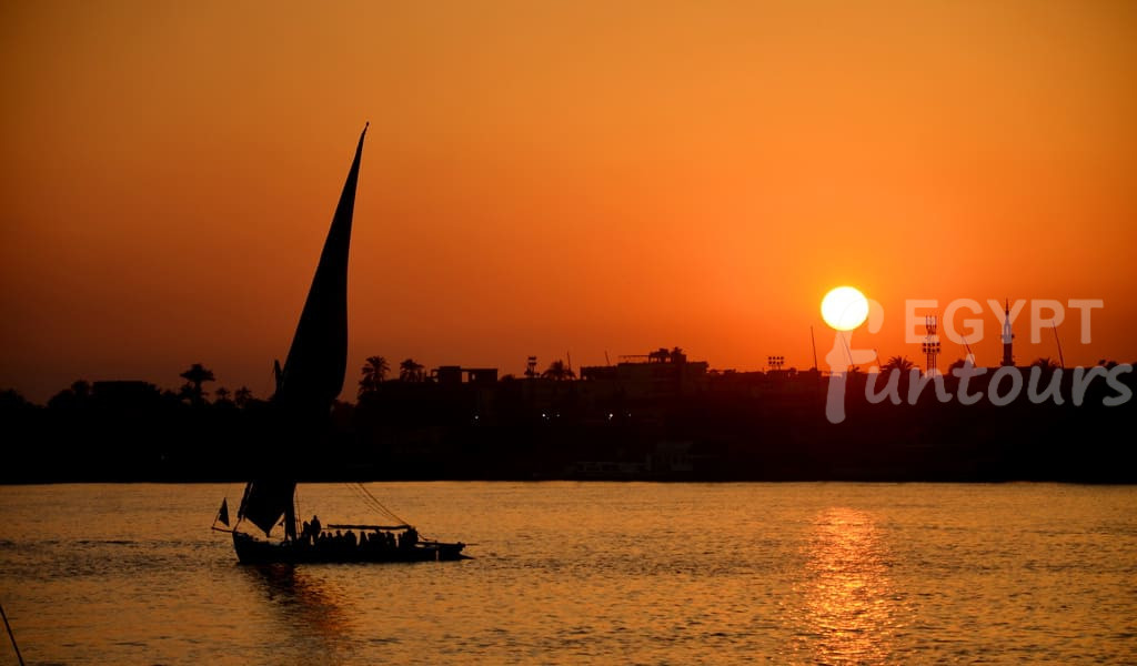 Felucca at night in Luxor -Egypt Fun Tours