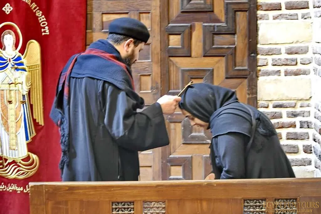 Coptic Cairo - Recieving blessings
