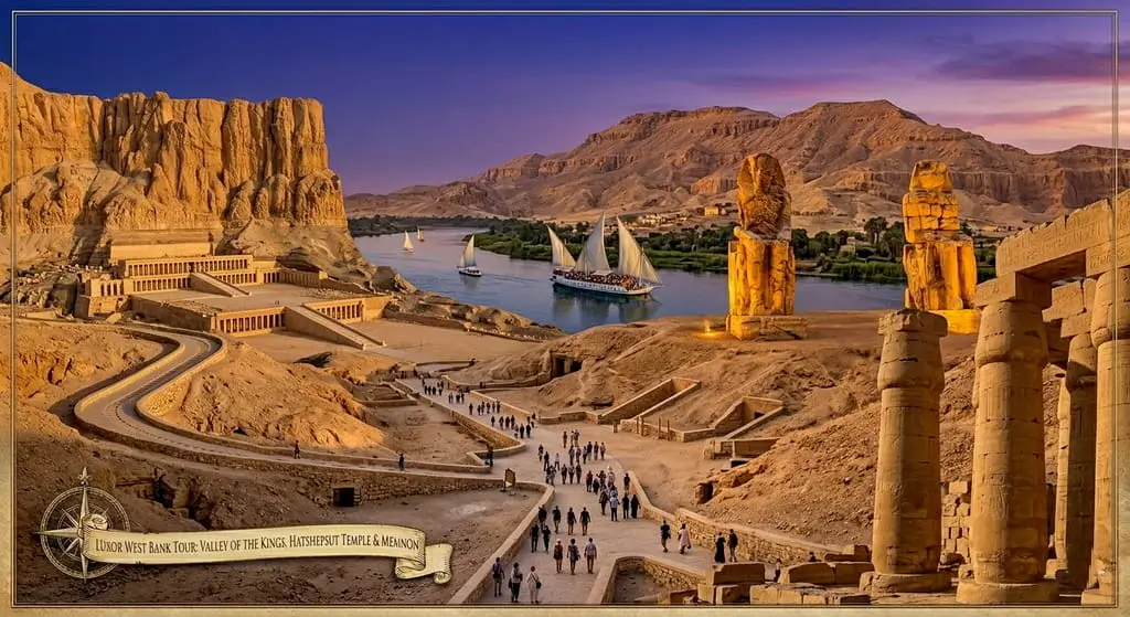 Luxor West Bank Tour; Valley of the Kings, Hatshepsut Temple & Memnon