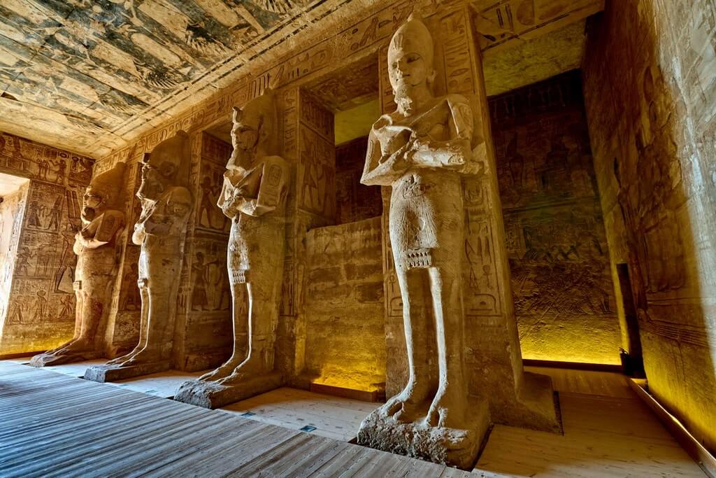 Luxor and Aswan Nile Cruises - Abu Simbel temple interior - Egypt Fun Tours