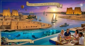 Luxor and Aswan from El Gouna for 2 Days Tours