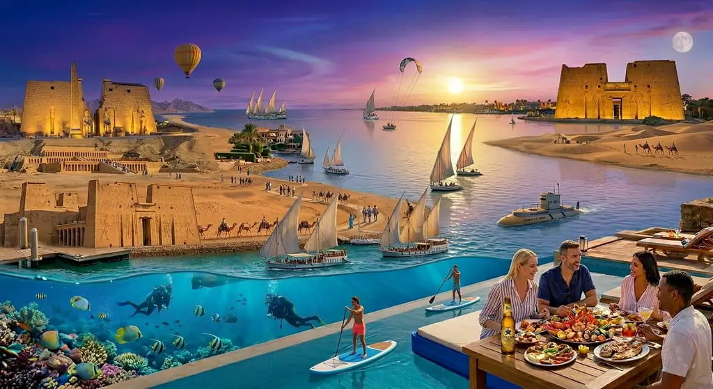 Luxor and Aswan from Makadi Bay Excursion for Two days