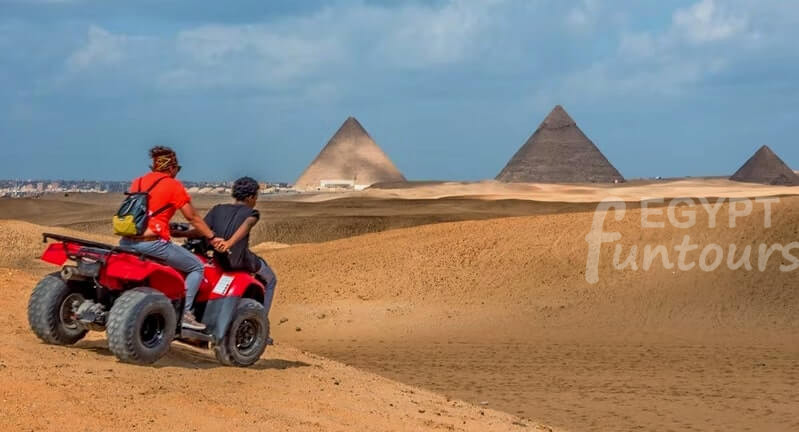 Quad Biking At Giza Pyramids From Cairo Egypt Fun Tours min 1