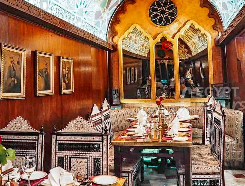 Naguib Mahfouz restaurant - Islamic Cairo - Khan El Khalili - Egypt Fun Tours