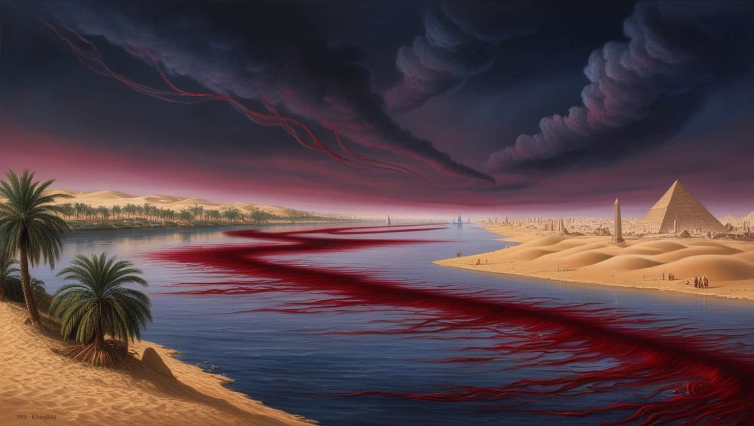 Water turning into blood ten plagues of Egypt Egypt Fun Tours