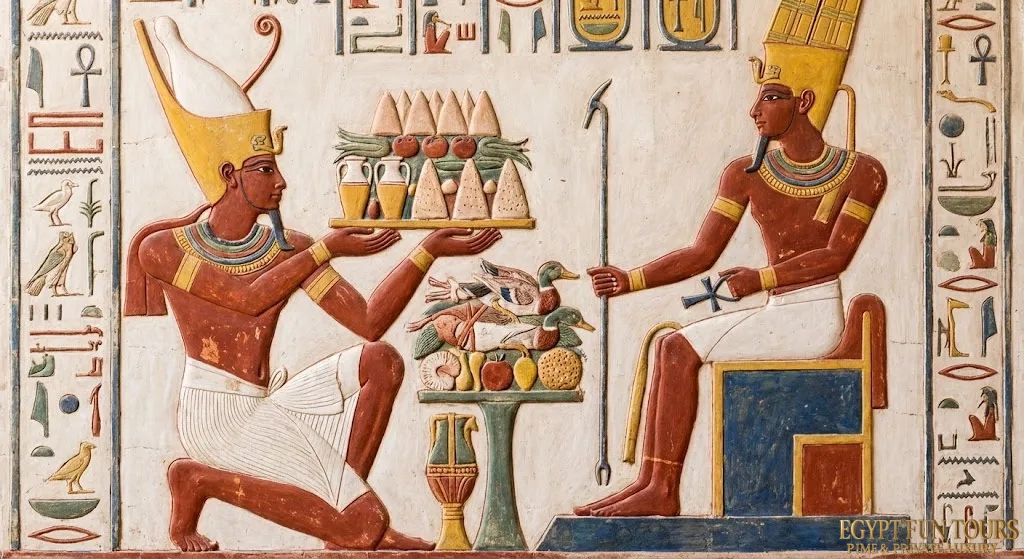 Offerings in Ancient Egypt; The Sacred Art of Sustaining the Divine