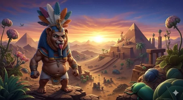 Egyptian God Bes protector of home and Joy