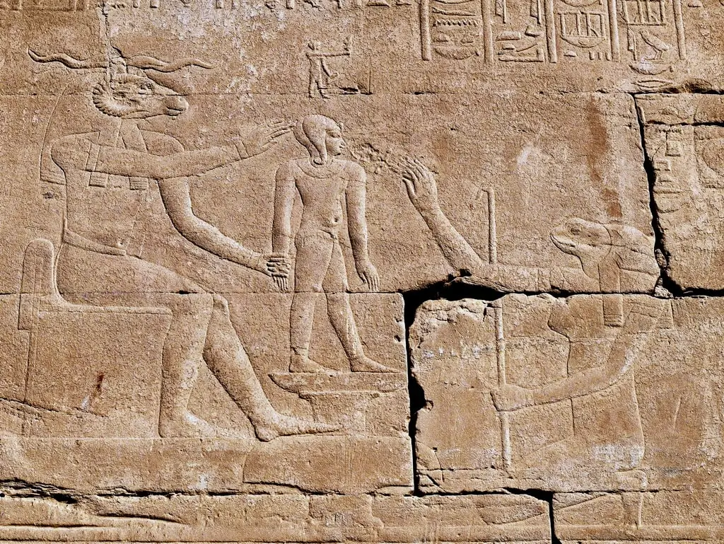 God khnum Shaping Life on the Potter's Wheel