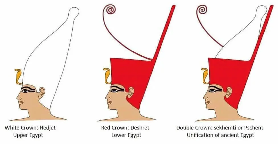 The Dueling Crowns Upper and Lower Egypt