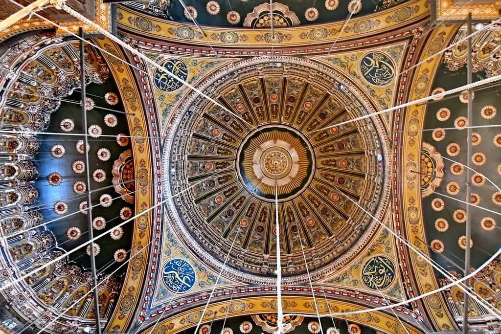 The interior of the Alabaster Mosque