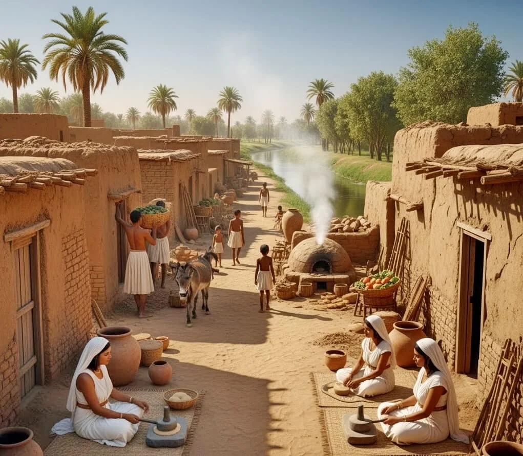 Life in a Mud-Brick Village -Ancient Egyptian Farmer