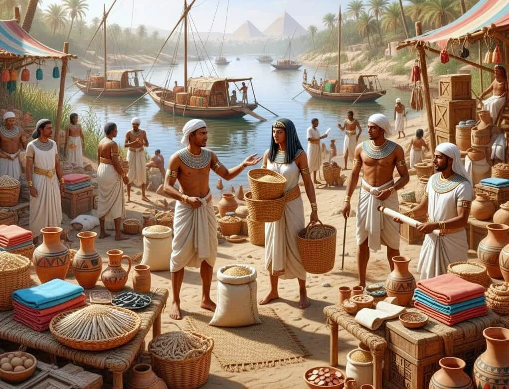 The Ancient Egypt Barter System in Action