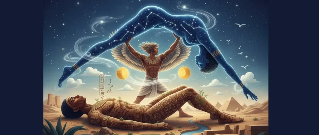 The Great Divorce; Unpacking Geb and Nut Mythology of Earth and Sky - The Breath of Creation: Shu, God of Air and Cosmic Separation