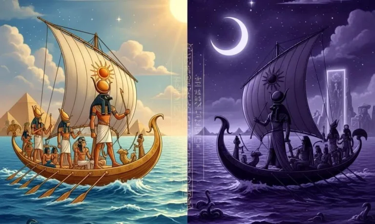 The Journey of Ra's Solar Boat; Unveiling the Egyptian Solar Barque Myth