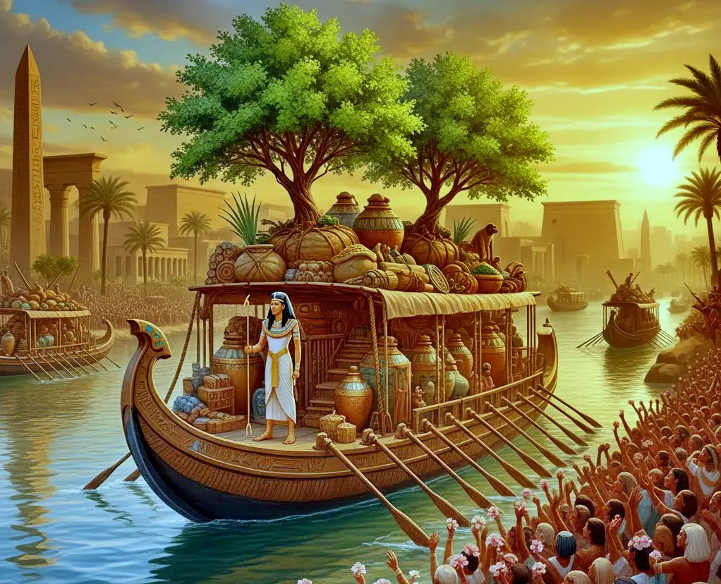 The Return Voyage and Triumphant Homecoming - Hatshepsut Expedition to Punt