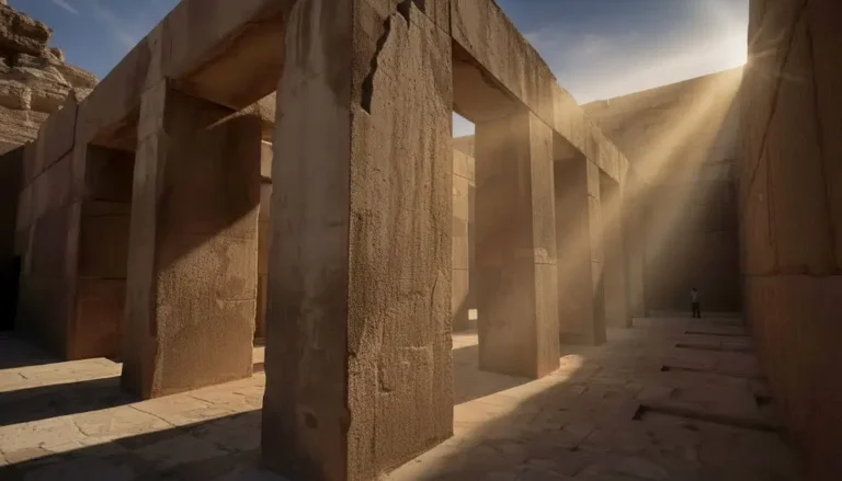 The Valley temple of King Khafre in Giza