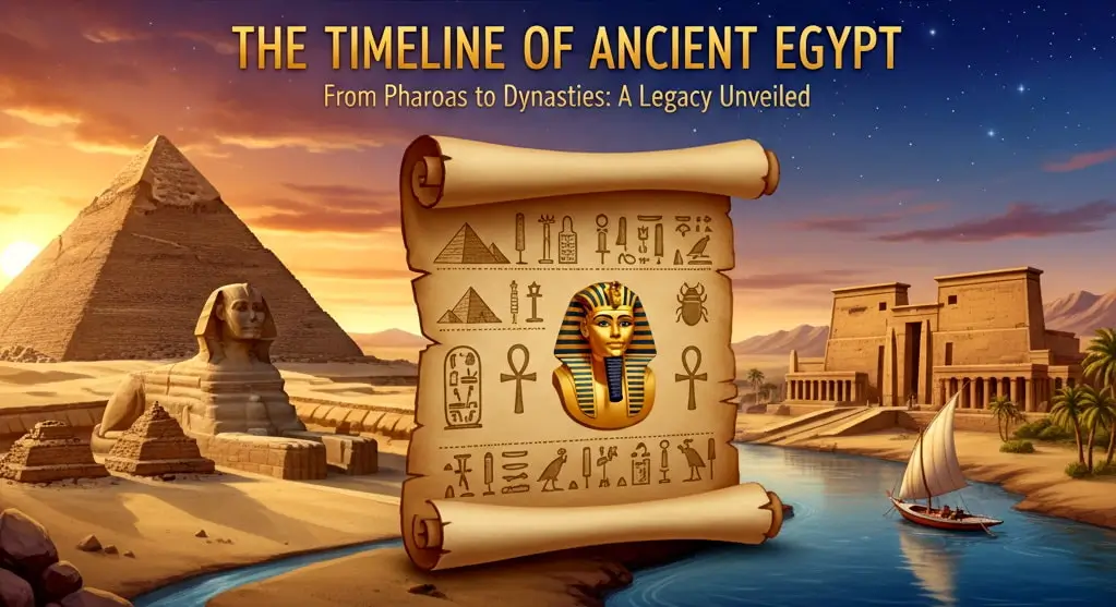 Timeline of Ancient Egypt: Dynasties, Pharaohs & Key Events | Egypt Fun ...