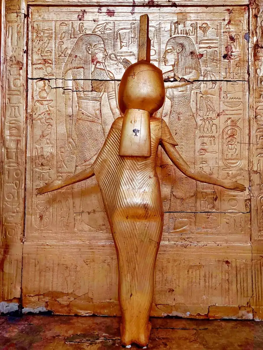 The Golden Guardian of Tutankhamun's Shrine