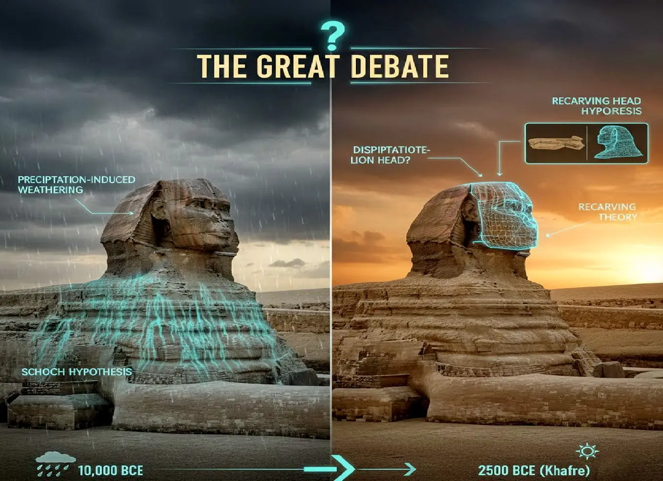 The Great Debate; Is the Sphinx Thousands of Years Older