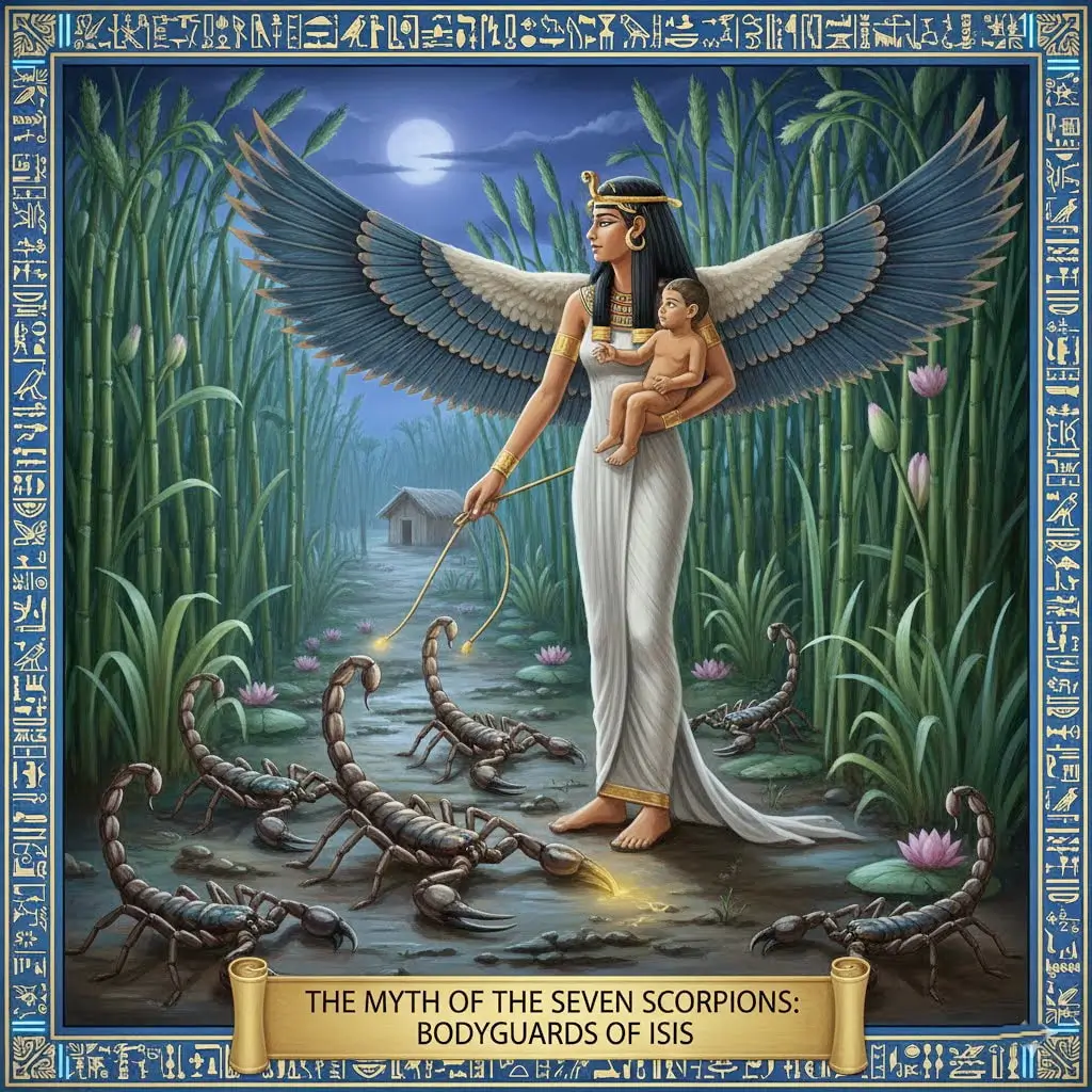 The Myth of the Seven Scorpions; Bodyguards of Isis