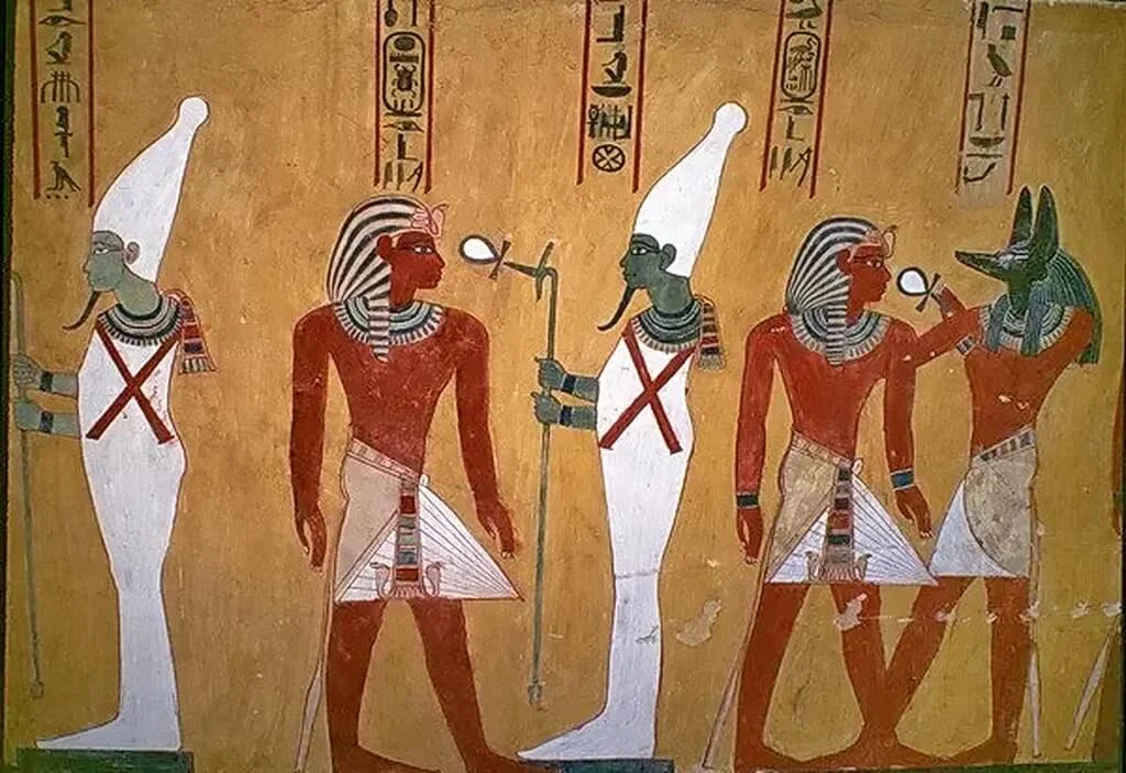Thutmose-IV-being-given-life-by-the-gods-Osiris-and-Anubis-The Reign of Pharaoh Thutmose IV