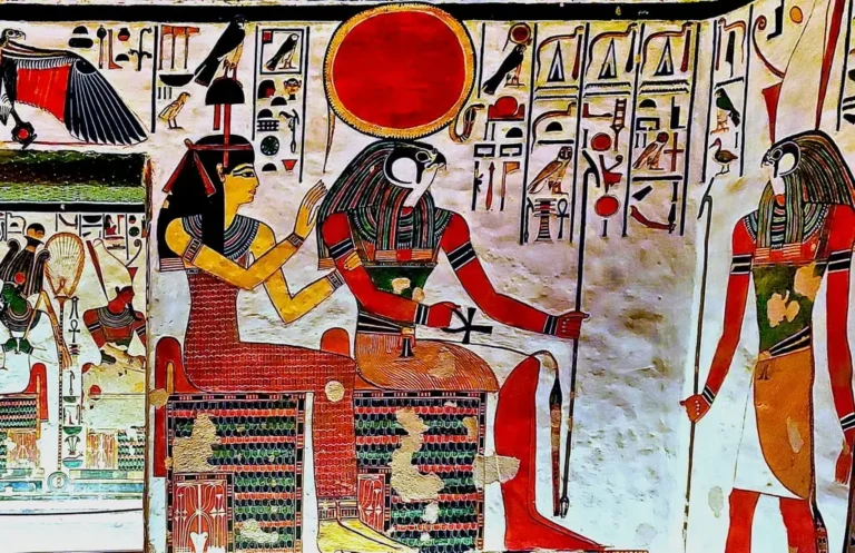 Re-Horakhty, The Sun God Fused with Horus and the Sphinx