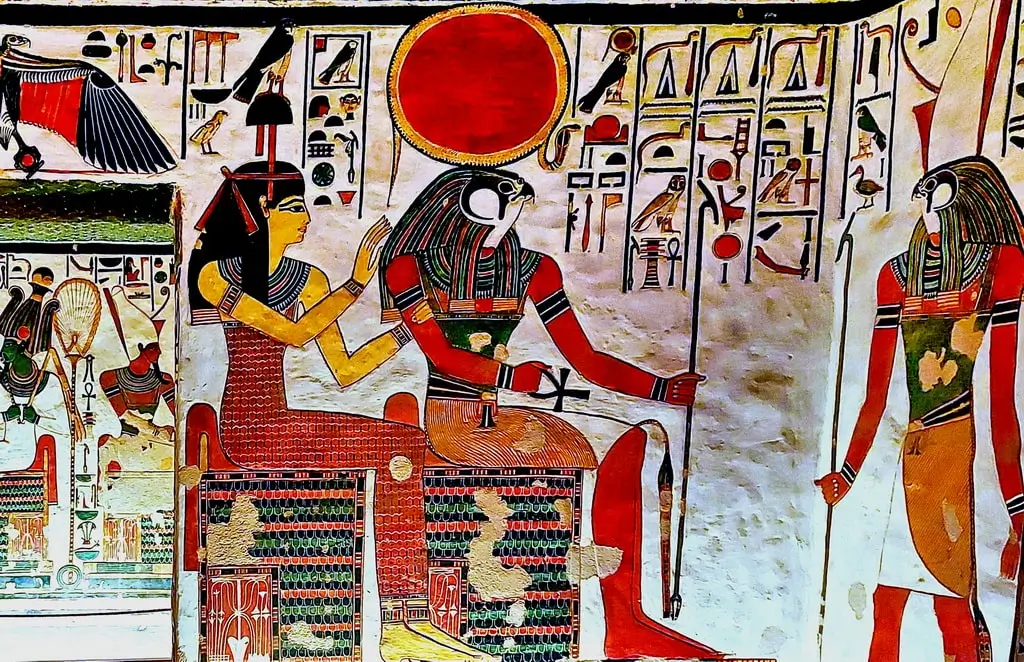 Re-Horakhty, The Sun God Fused with Horus and the Sphinx