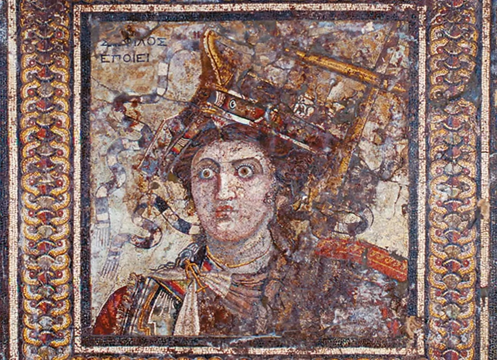 Greco-Roman Museum; The Mosaic of Queen Berenice II