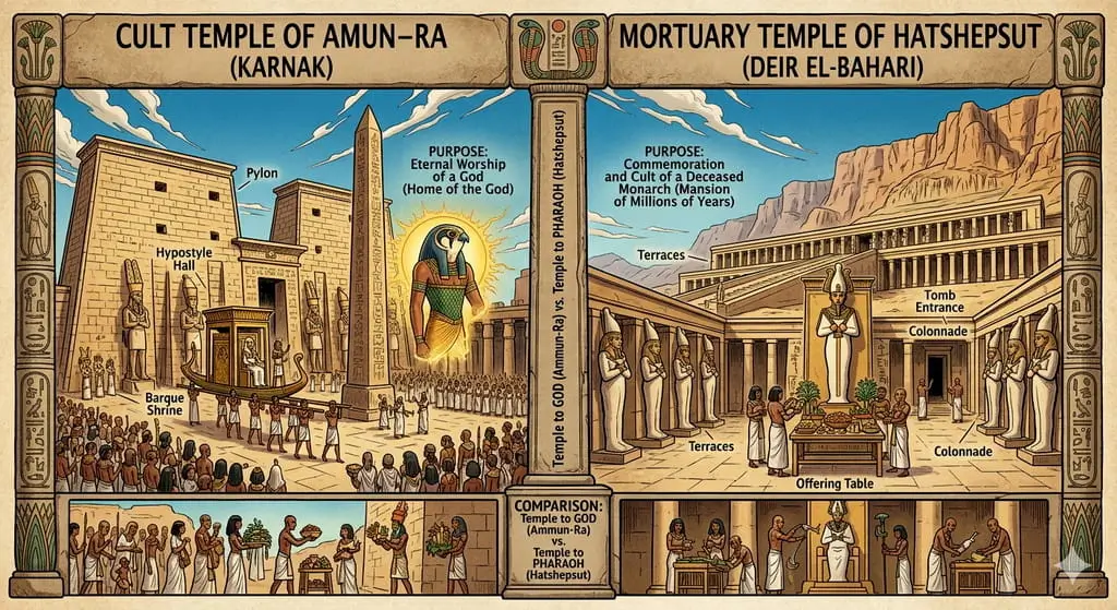 Mortuary vs. Cult Temples What is the Difference