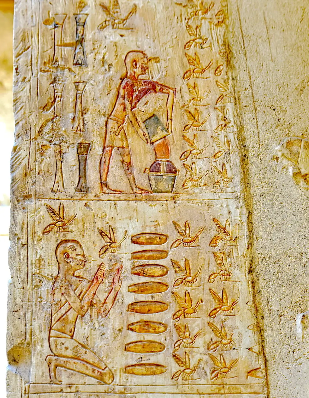 The Famous Beekeeping Scene Ancient Industry in Detail